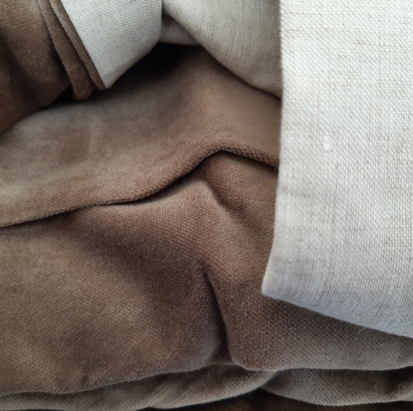 Williams Sonoma QUEEN Velvet Linen Duvet Cover - Picture 7 of 16
